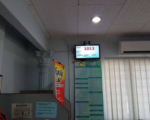 Queue system installed at a pejabat agama islam in Sepang, Malaysia