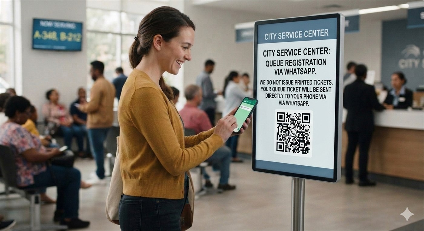 Customer scanning a Cloud QMS QR code